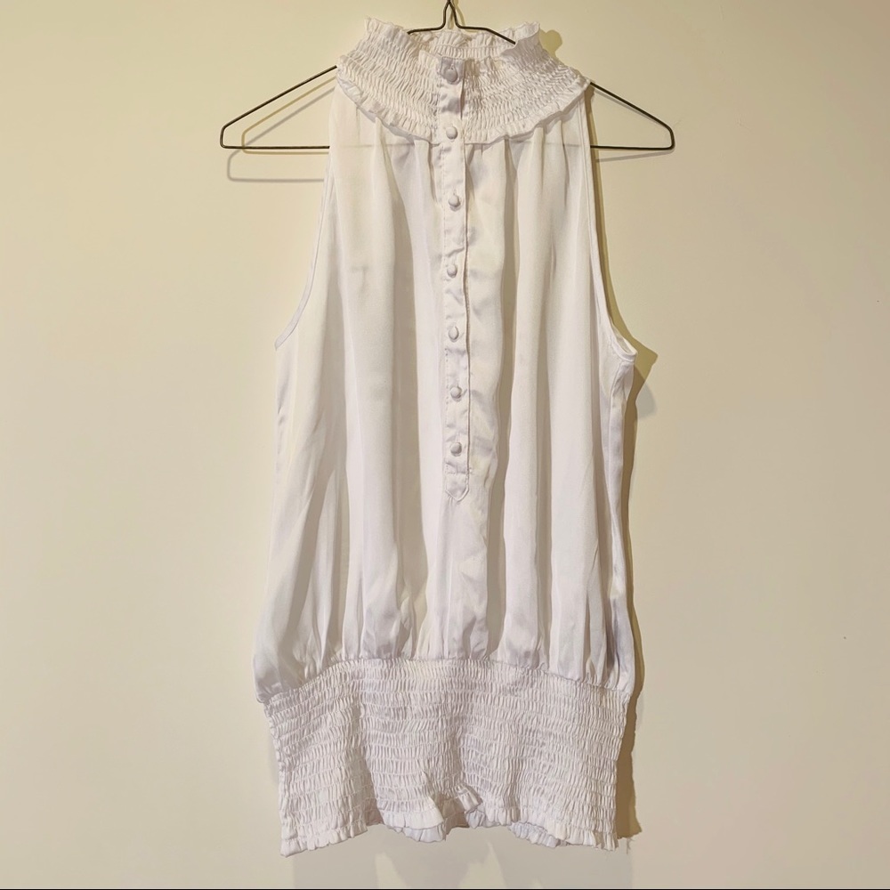 MILANO Essential White Halter Top